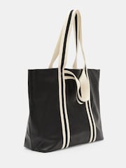 Hush Black Oversized Marlon Leather Tote Bag - Image 3 of 5