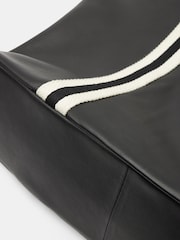 Hush Black Oversized Marlon Leather Tote Bag - Image 5 of 5