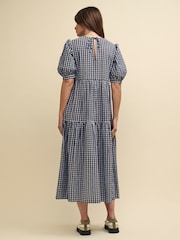 Nobodys Child Blue Gingham Check Rochelle Midaxi Dress - Image 3 of 10