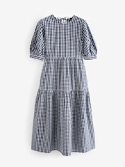 Nobodys Child Blue Gingham Check Rochelle Midaxi Dress - Image 9 of 10
