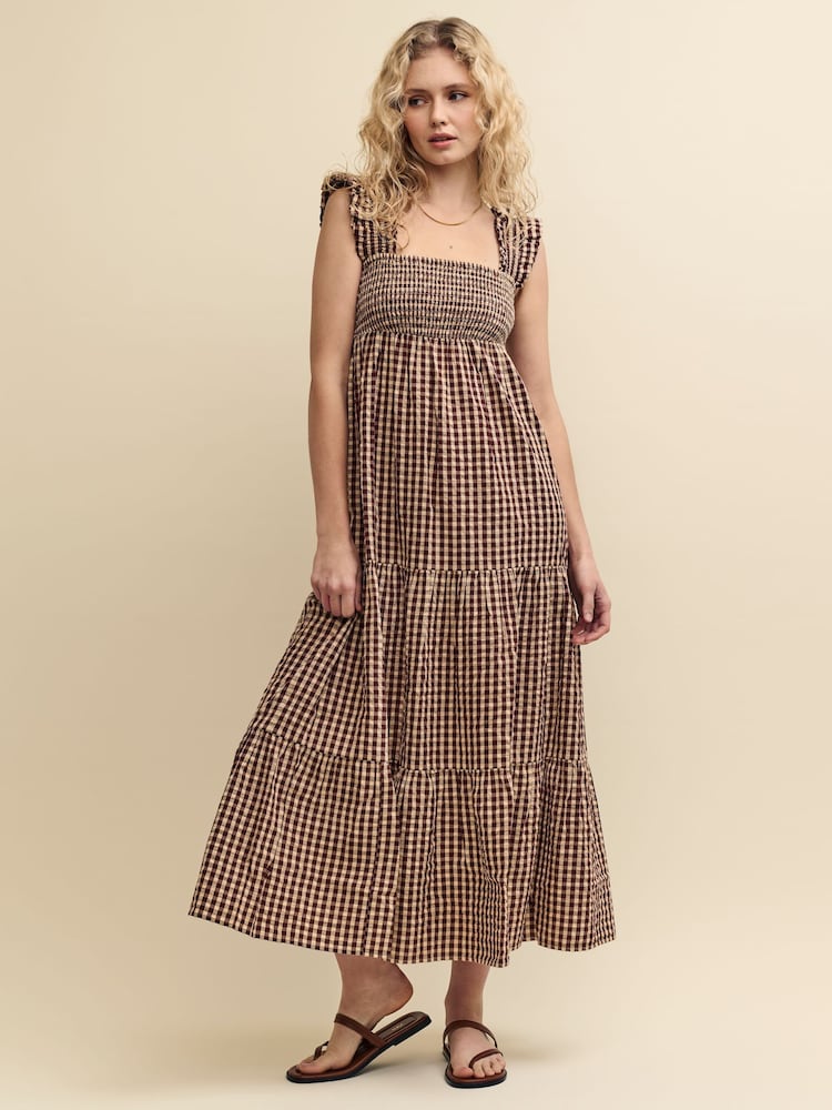 Nobodys Child Brown Maya Midaxi Dress - Image 1 of 4