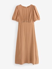 Nobody's Child Brown Geo Bonnie Kez Midi Dress - Image 5 of 5