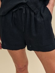 Nobodys Child Jet Black Shorts - Image 3 of 4