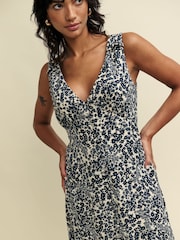 Nobody's Child Black Ditsy Clio Leo Midi Dress - Image 3 of 4