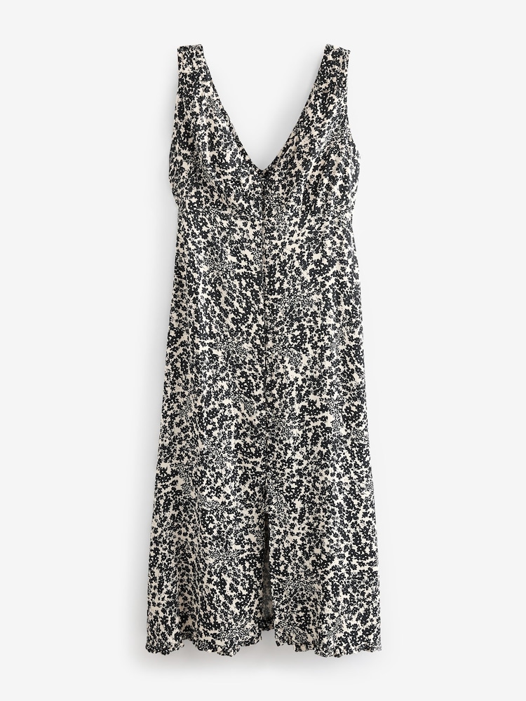 Nobody's Child Black Ditsy Clio Leo Midi Dress - Image 4 of 4