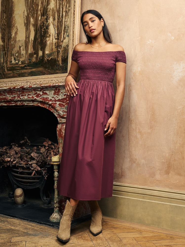 Nobodys Child Purple Amanda Midaxi Dress - Image 1 of 10