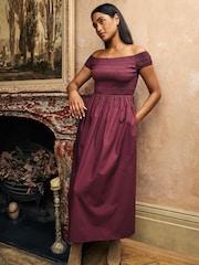 Nobodys Child Purple Amanda Midaxi Dress - Image 5 of 10