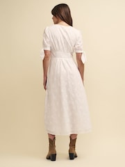Nobody's Child White Plain Alexis Midi Dress - Image 2 of 4
