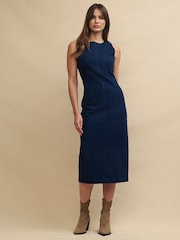 Nobodys Child Blue Farringdon Midi Dress - Image 1 of 4