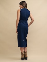 Nobodys Child Blue Farringdon Midi Dress - Image 2 of 4