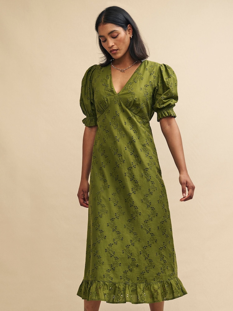 Nobodys Child Green Delilah Midaxi Dress - Image 1 of 5