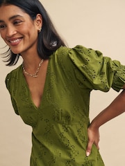 Nobodys Child Green Delilah Midaxi Dress - Image 4 of 5