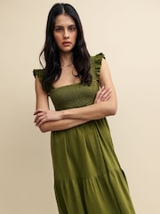 Nobodys Child Green Maya Midaxi Dress - Image 4 of 4