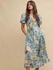 Nobodys Child Multi Starlight Faro Tile Midaxi Multi Dress - Image 4 of 5