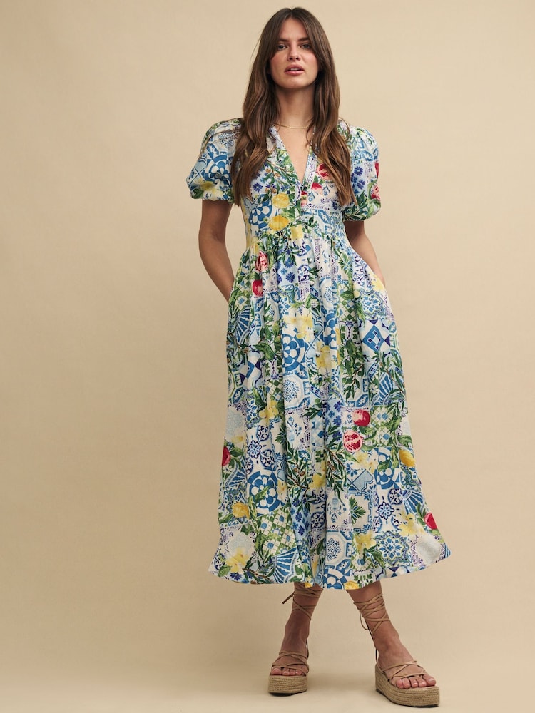 Nobodys Child Multi Starlight Faro Tile Midaxi Multi Dress - Image 5 of 5