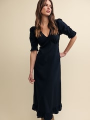 Nobodys Child Plain Delilah Midi Black Dress - Image 1 of 10