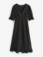 Nobodys Child Plain Delilah Midi Black Dress - Image 9 of 10