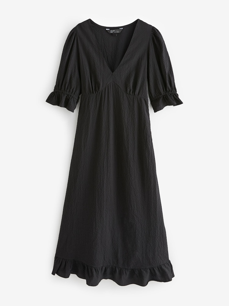 Nobodys Child Plain Delilah Midi Black Dress - Image 10 of 10
