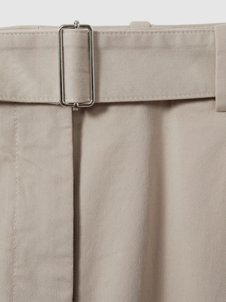 Reiss Hutton Cropped Hose mit Gürtel aus Baumwollmischung - Bild 5 von 5
