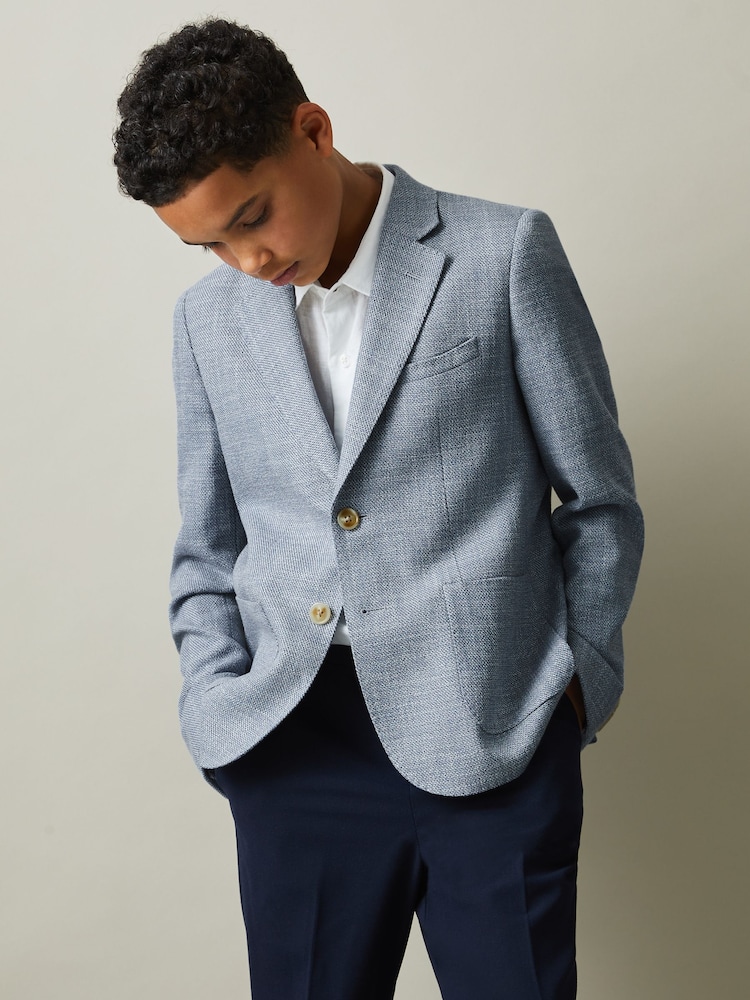Reiss – Aphrodite – Einreihiger Blazer mit Flammkaromuster - Bild 1 von 3