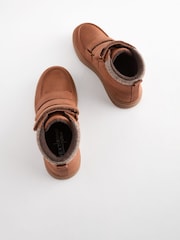 Tan Brown Standard Fit (F) 3 Strap Touch Fastening Smart Ankle Boots - Image 3 of 7