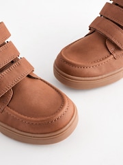 Tan Brown Standard Fit (F) 3 Strap Touch Fastening Smart Ankle Boots - Image 4 of 7