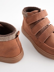 Tan Brown Standard Fit (F) 3 Strap Touch Fastening Smart Ankle Boots - Image 5 of 7