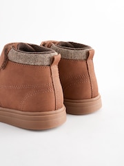 Tan Brown Standard Fit (F) 3 Strap Touch Fastening Smart Ankle Boots - Image 6 of 7
