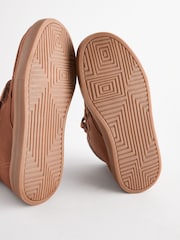 Tan Brown Standard Fit (F) 3 Strap Touch Fastening Smart Ankle Boots - Image 7 of 7