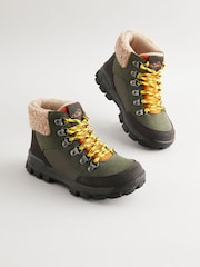 Khaki Hiker Lace Up Boots - Image 3 of 7