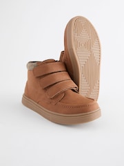 Tan Brown Wide Fit (G) 3 Strap Touch Fastening Smart Ankle Boots - Image 4 of 5