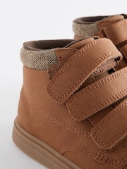 Tan Brown Wide Fit (G) 3 Strap Touch Fastening Smart Ankle Boots - Image 5 of 5
