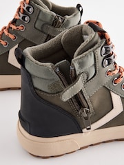 Khaki Standard Fit (F) Cleated High Top Boots - Image 6 of 6