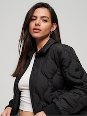 Superdry Black Studios Cropped Liner Jacket - Image 1 of 4