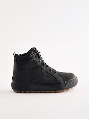 Black Standard Fit (F) Cleated High Top Boots - Image 2 of 6
