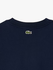 Lacoste Navy Unbrushed Fleece Jogger 100% Cotton Sweatshirt - Image 3 of 4