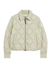 Superdry Olive Green Studios Cropped Liner Jacket - Image 5 of 7