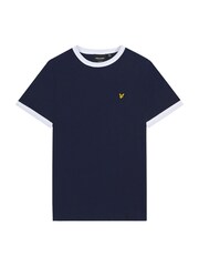 Lyle & Scott Blue Ringer 100% Cotton T-Shirt - Image 1 of 3