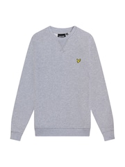 Lyle & Scott Grey Crew Neck 100% Cotton Sweatshirt - Image 2 of 2