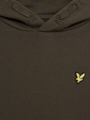Lyle & Scott Green 100% Cotton Pullover Hoodie - Image 3 of 3