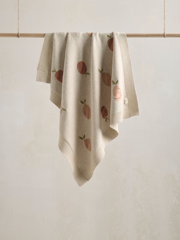 Mamas & Papas Multi Welcome To The World Seedling Knit Fruit Blanket - Image 1 of 8