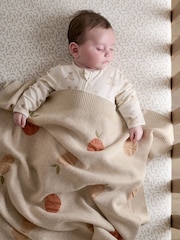 Mamas & Papas Multi Welcome To The World Seedling Knit Fruit Blanket - Image 4 of 8
