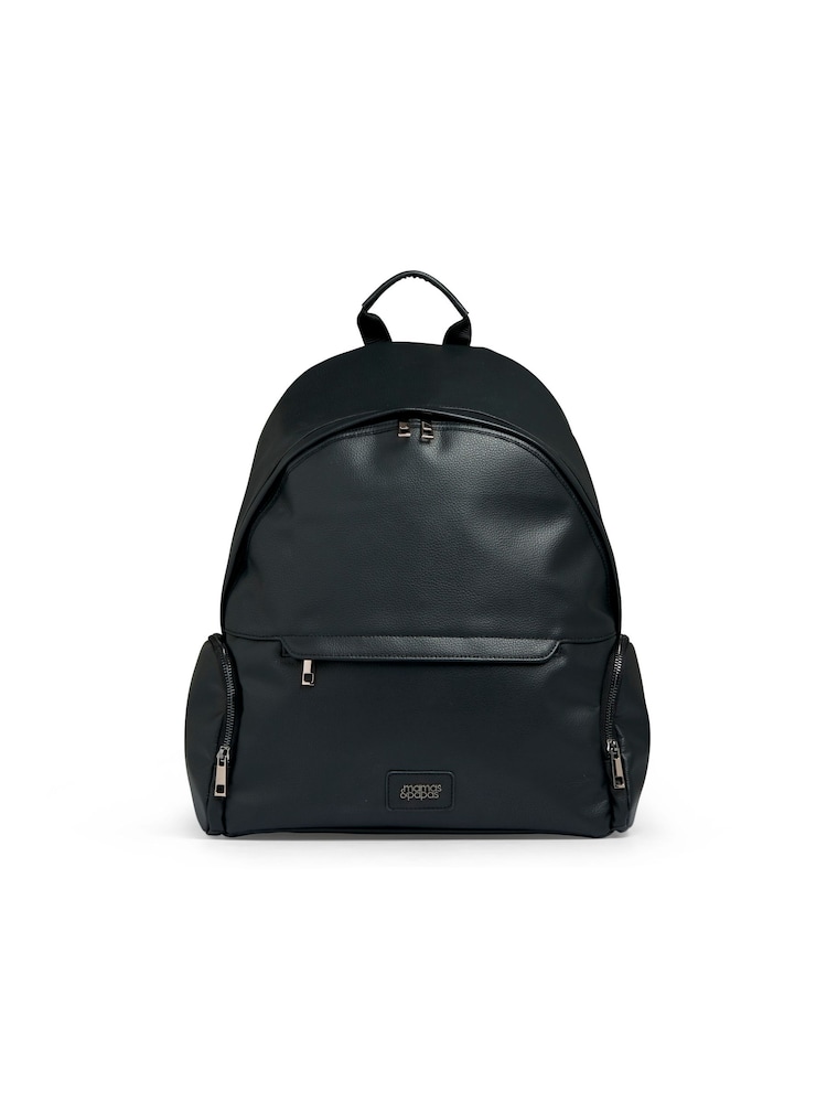 Mamas & Papas Black Luxe Black Backpack - Image 1 of 5