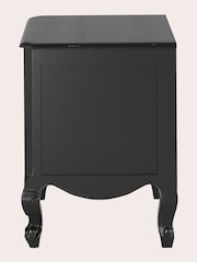 Laura Ashley Black Montpellier 2 Drawer Bedside Chest - Image 5 of 5