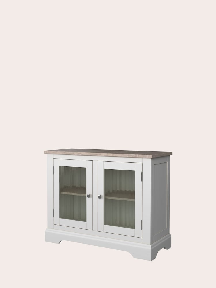 Laura Ashley White Dorset 2 Door Glazed Sideboard - Image 4 of 4