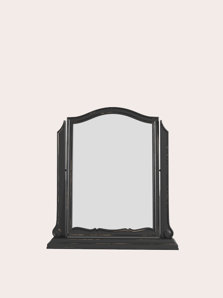Laura Ashley Black Montpellier Dressing Table Mirror - Image 2 of 4