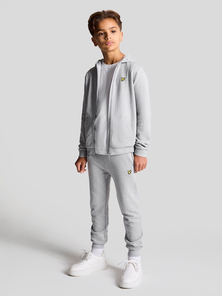 Lyle & Scott Grey 100% Cotton Skinny Joggers - Image 1 of 2