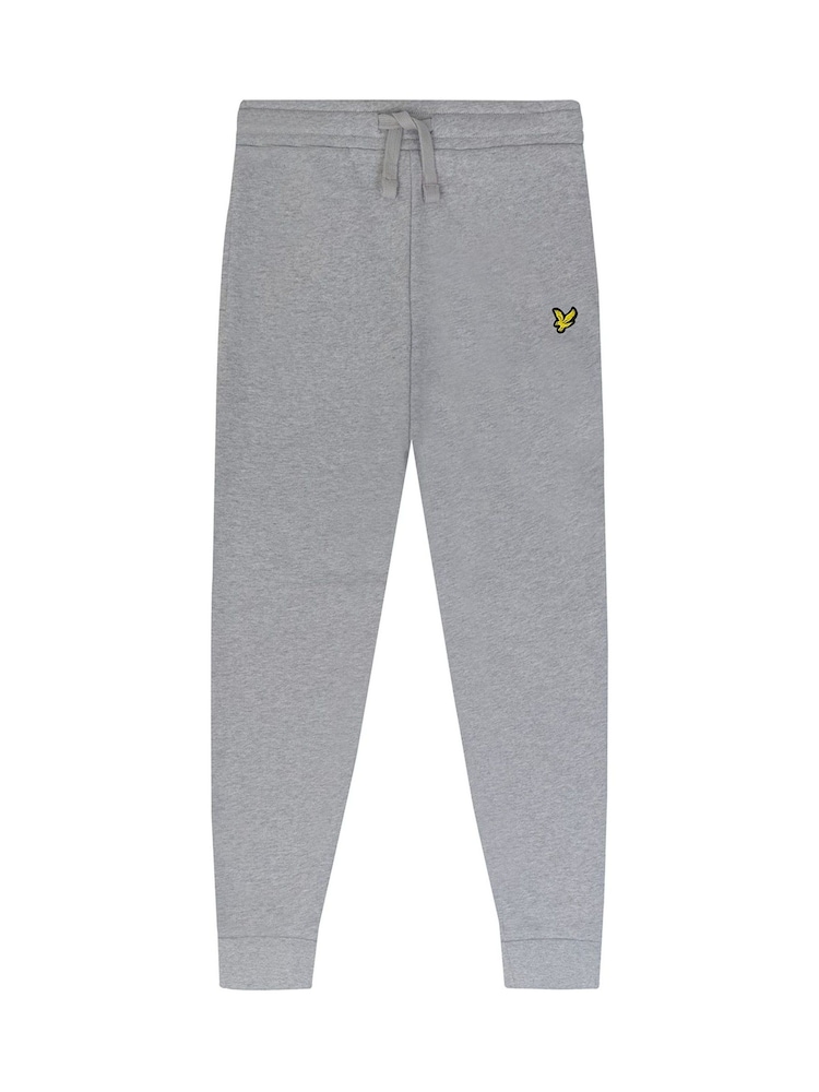 Lyle & Scott Grey 100% Cotton Skinny Joggers - Image 2 of 2