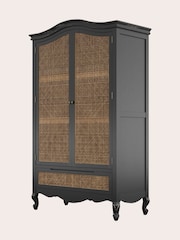Laura Ashley Black Montpellier Double 1 Drawer Wardrobe - Image 4 of 6