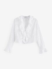 White Ruffle Blouse - Image 1 of 3